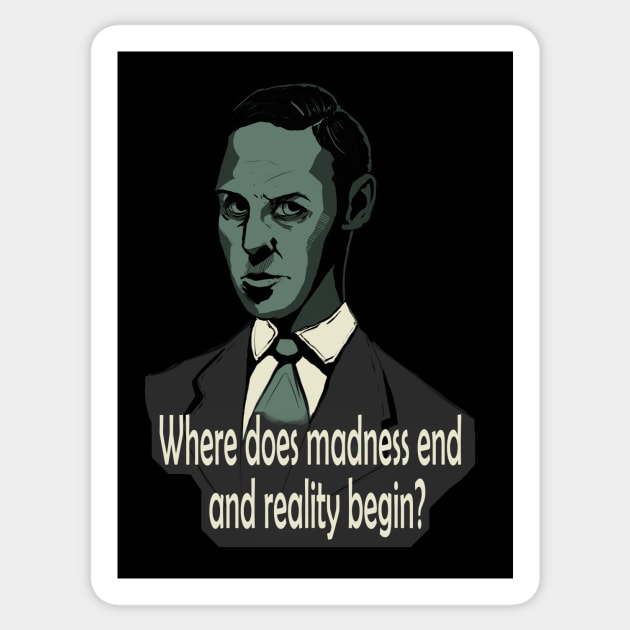 Howard Phillips Lovecraft Sticker by MentalTich